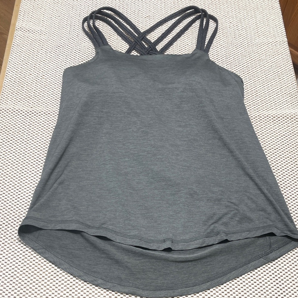 Prana Gray Sports Bra Top - Sz M